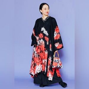 Kimono Style Dress (Navy Yuri)